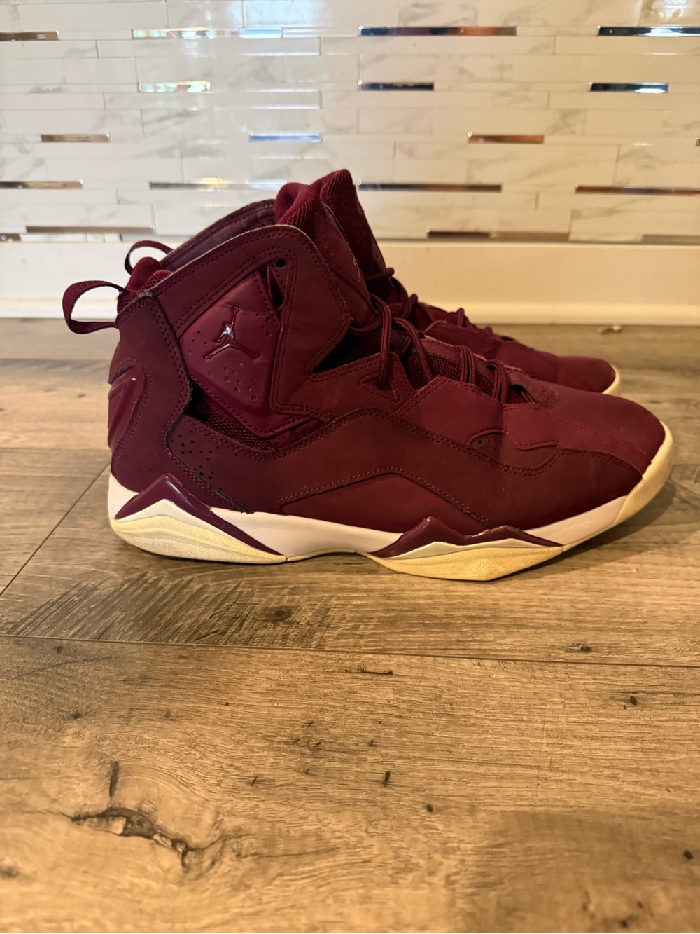 Nike Burgundy Men’s High-Top Basketball Sneakers